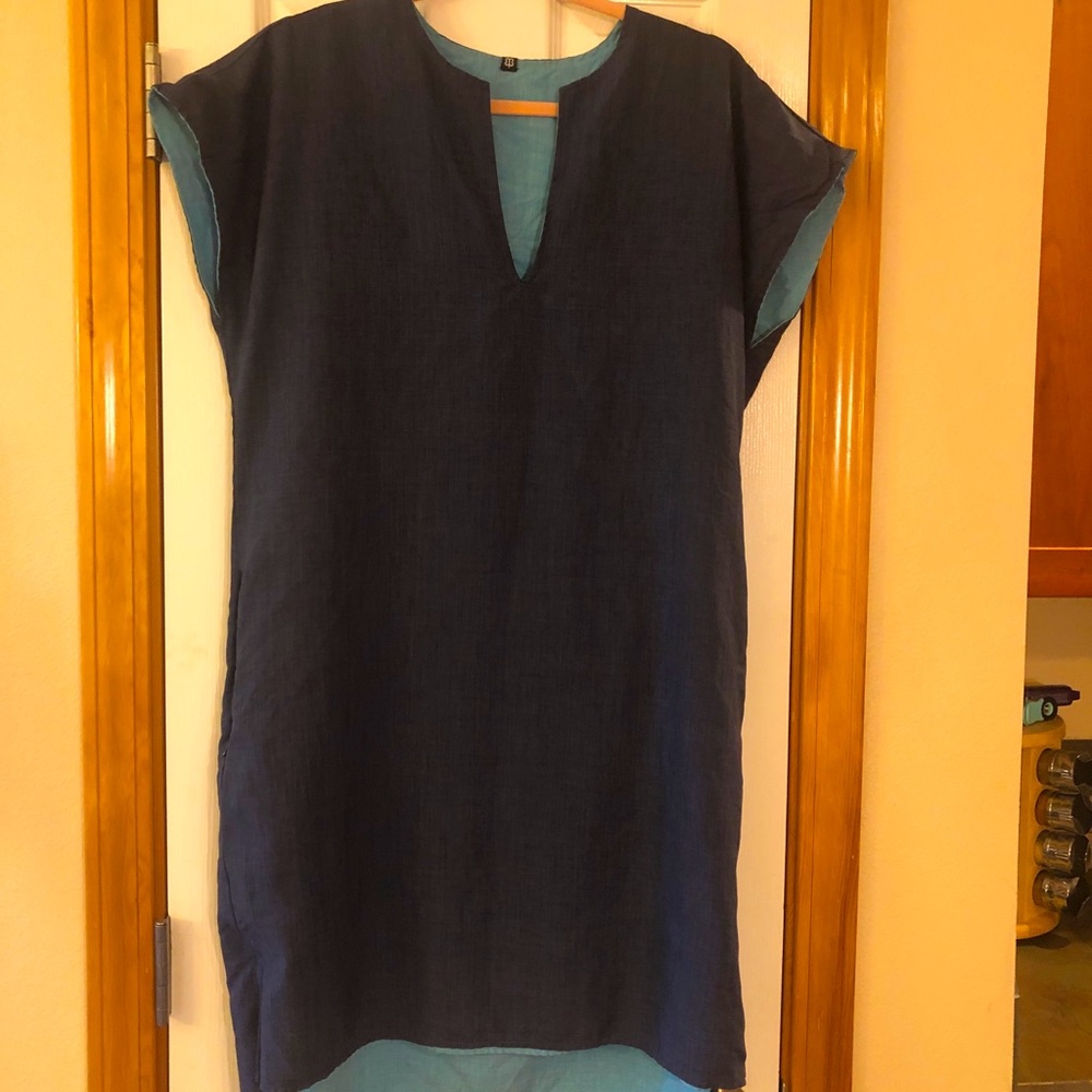 BetaBrand Dress, Size M, Dark Blue, With Side Pockets